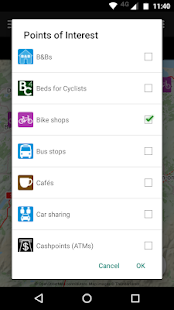 CycleStreets journey planner Screenshot