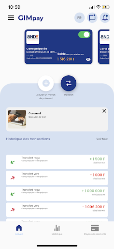 Android application GIMpay screenshort