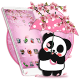 Hugging Cute Panda 2D Theme icon