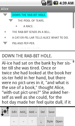 Android application Halna Outliner free screenshort