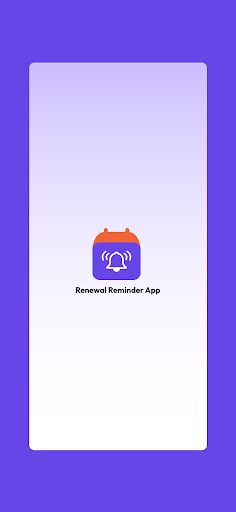Android application Renewal Reminder App screenshort