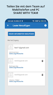 Table Notes - Mobile Excel Bildschirmfoto