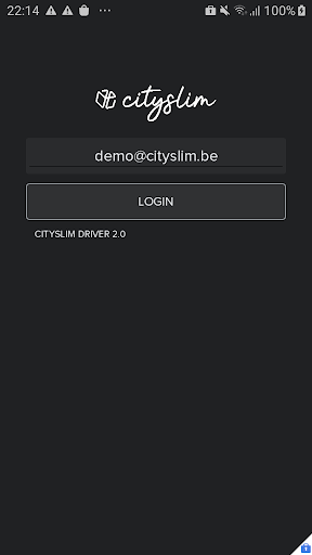 Android application CitySlim Driver screenshort