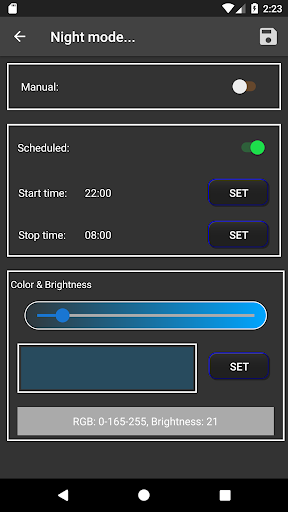 nTd Word Clock Screen 3