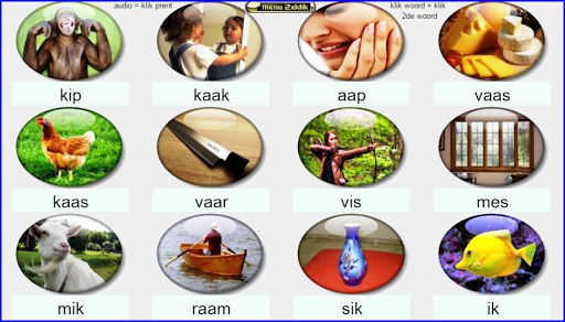 Android application leeswoorden VLL Kim-versie screenshort