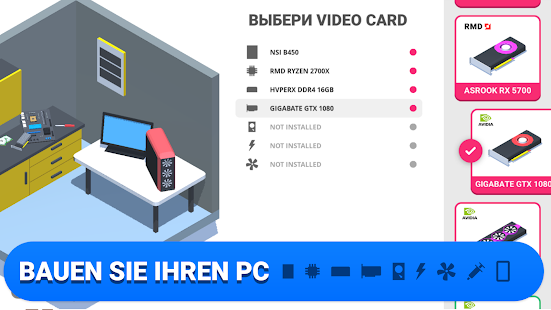 PC Creator - Aufbau Simulator Bildschirmfoto