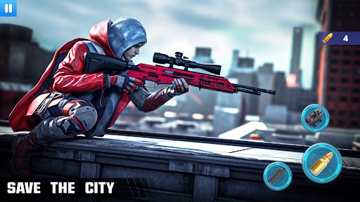 Android application 3D Sniper Gun Games Offline screenshort