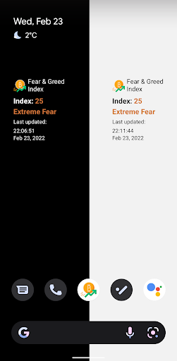 Crypto Fear & Greed - Widgets Screen 3
