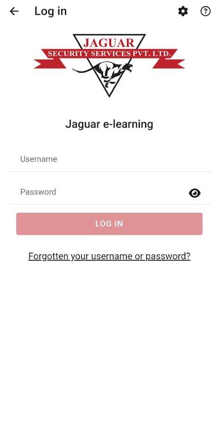 Jaguar Security e-learning Screen 1