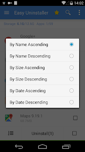 Easy Uninstaller App Uninstall Screenshot