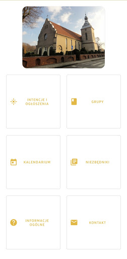 Android application Parafia w Wielichowie screenshort