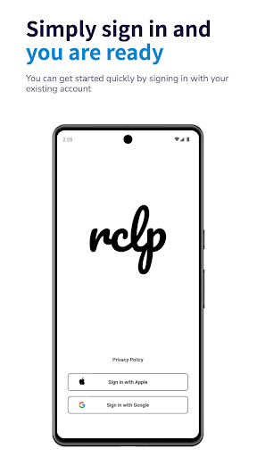 Android application rclp screenshort