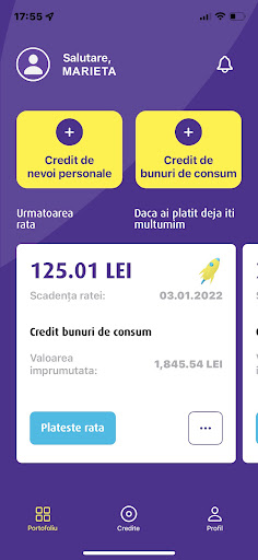 Android application CREDEX screenshort