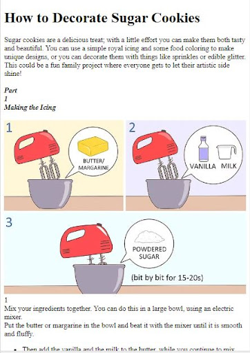 Android application How to Decorate Cookies screenshort