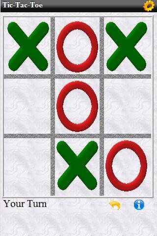 Android application Tic Tac Toe screenshort