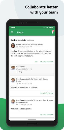 Screenshot of Zoho Desk