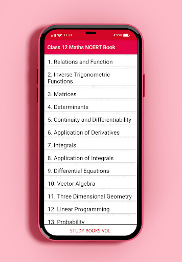 Maths Class 12 NCERT Book Screen 3