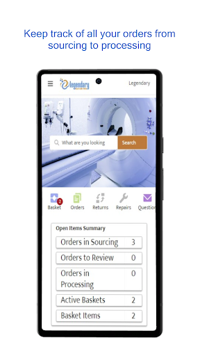 Legendary HCP App Screen 2