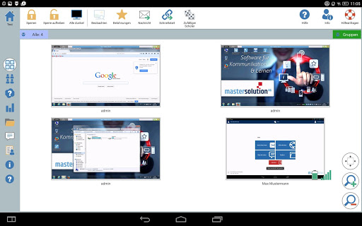 Android application SUITE Mobile Control screenshort