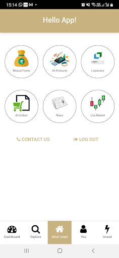 Android application Anas Investments screenshort