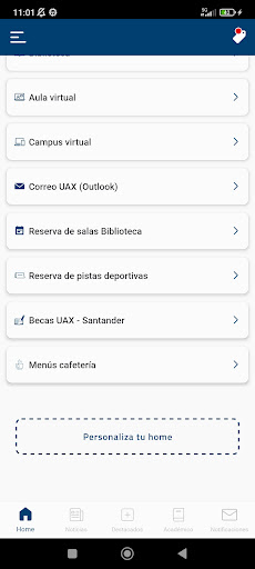 UAX App Uni.Alfonso X el Sabio Screen 3