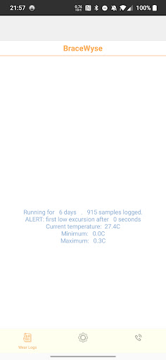Android application BraceWyse screenshort