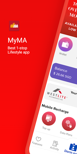 Android application MyMA app screenshort