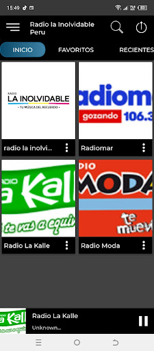 La Inolvidable Fm Radio, Music Screen 3