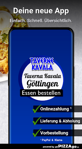 Android application Taverna Kavala Göttingen screenshort