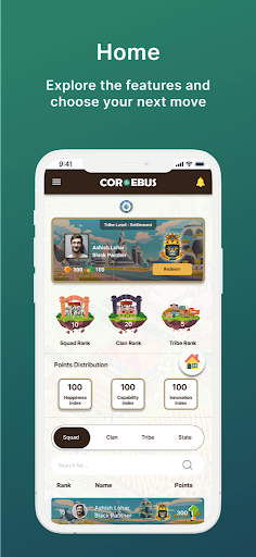 Android application Coroebus screenshort