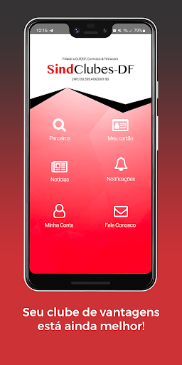 Android application Sindclubes-DF screenshort