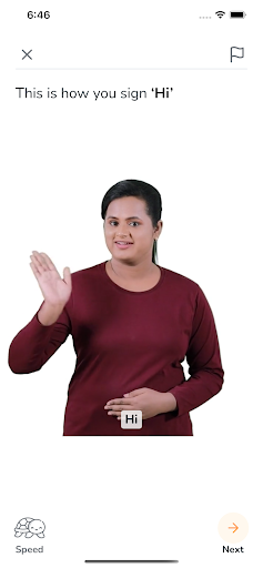 ISL Journey - Sign Language Screen 3