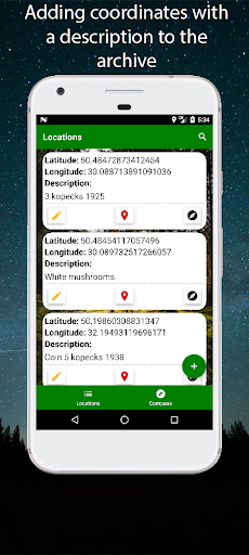 Android application Assistant metal detectorist screenshort