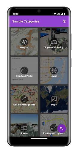 Android application ArcGIS Maps SDK Sample Viewer screenshort