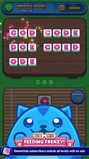 Sushi Cat Words: Addictive Word Puzzle Game Screenshot