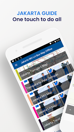 Android application Jakarta MRT LRT Bus Map Guide screenshort