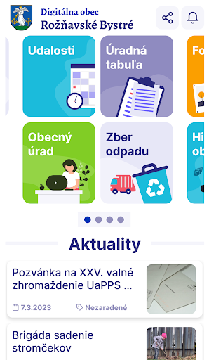 Android application Rožňavské Bystré screenshort