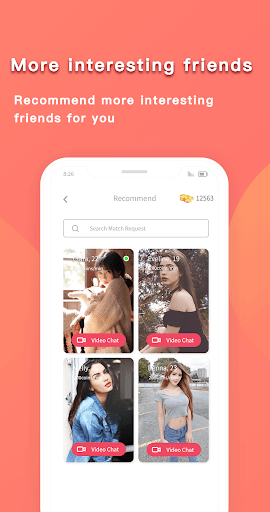 Android application MissU - Live Video Chat screenshort