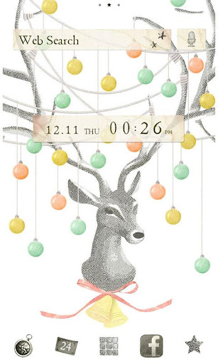Android application Christmas Reindeer Wallpaper screenshort