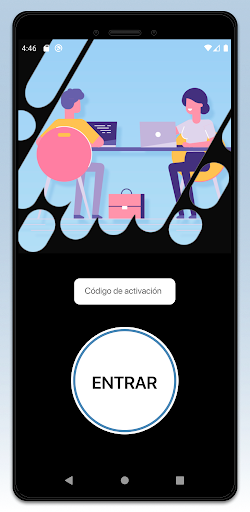 Android application Acceso - Registro de jornada screenshort