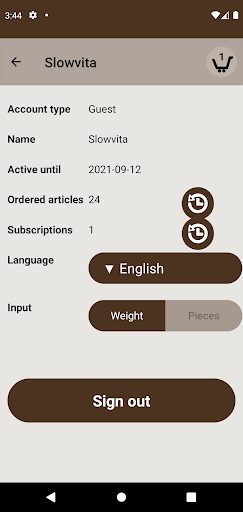 Android application Sellemond screenshort