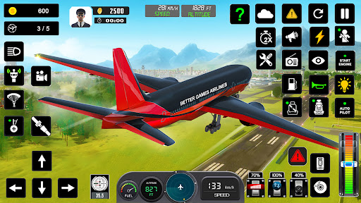 Android application Flight Simulator : Plane Games screenshort