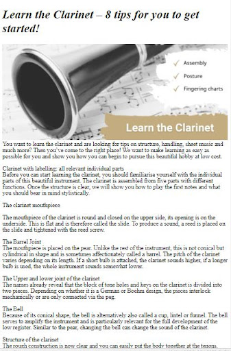 How to Play Clarinet Screen 3