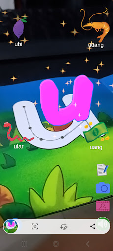 Huruf Vokal AR Screen 2