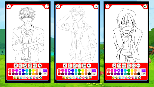 Anime Cat Boy Coloring