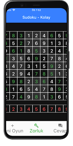 Turkce Sudoku Screen 3