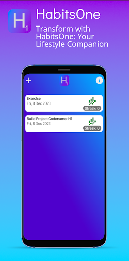 Android application HabitsOne: Habits Tracker screenshort