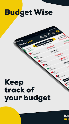 Android application Budget Wise screenshort