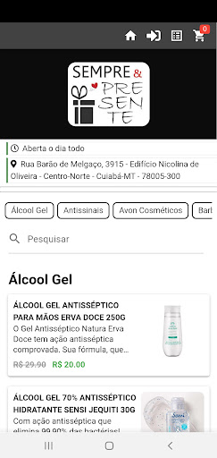 Android application Sempre & Presente screenshort