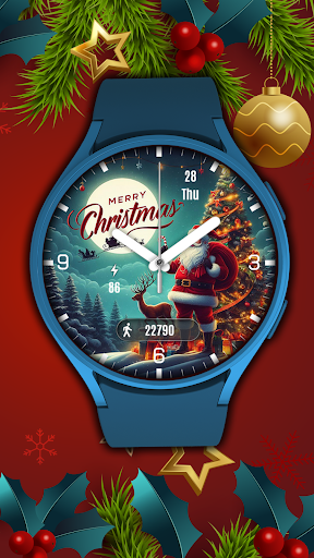 Pars Noel Analog Watch Face Screenshot 3 - AppWisp.com